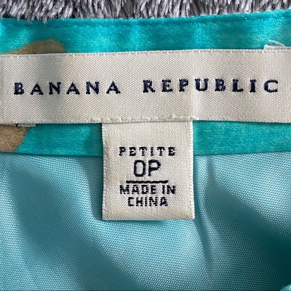 Banana Republic 100% silk A- line size Petite 0P - Picture 4 of 8